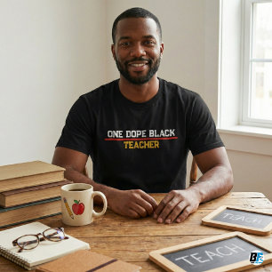 T-shirt Un professeur noir génial, éducateur afro-américai