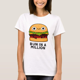 T-shirt Un Pun Dans Un Million Drôle De Burger Pun