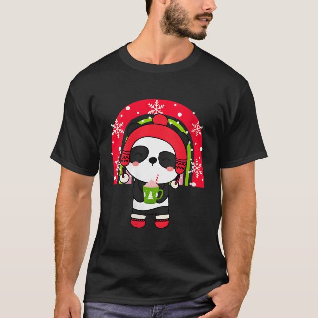 T-shirt Un pyjama de panda Kawaii Panda (Devant)
