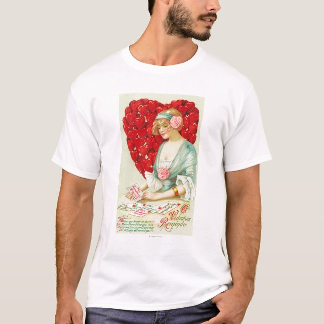 T-shirt Un rappel de Valentine (Devant)