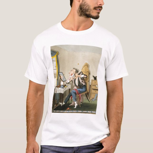 T-shirt Un rasoir émoussé, pub. par chasse, 1827 (etchin (Devant)
