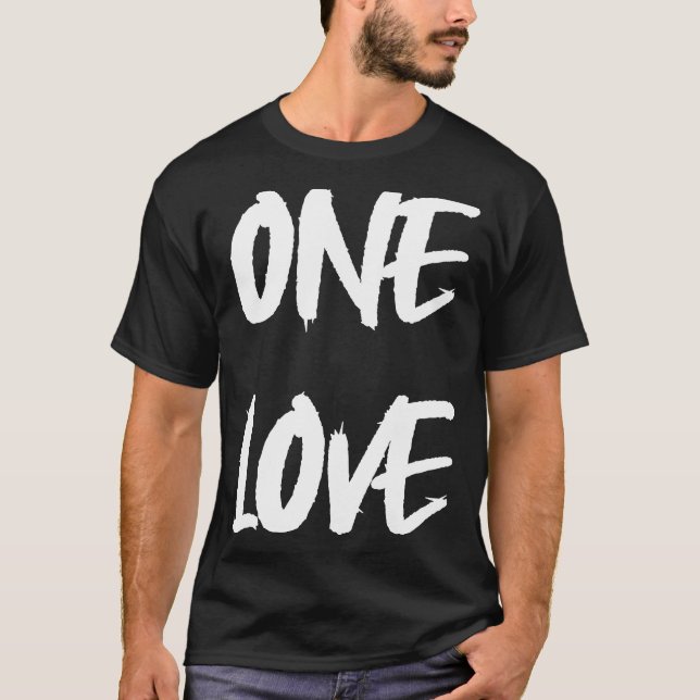 T-shirt Un Rasta Amoureux Dit : (Devant)