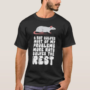 T-shirt Un Rat Résoud La Plupart De Mes Problèmes Plus De
