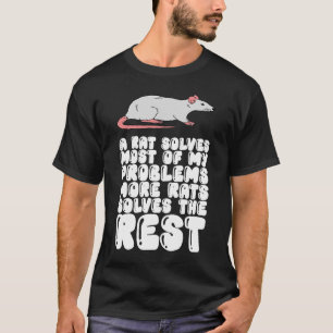 T-shirt Un Rat Résoud La Plupart De Mes Problèmes Plus De