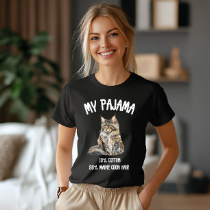 T-shirt Un regard de pyjama de Proud Maine Coon