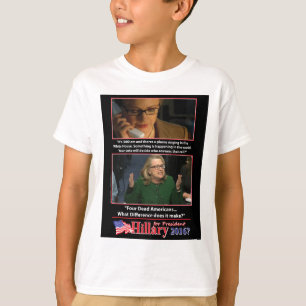 T-shirt Un regard sarcastique sur Hillary pour le présiden