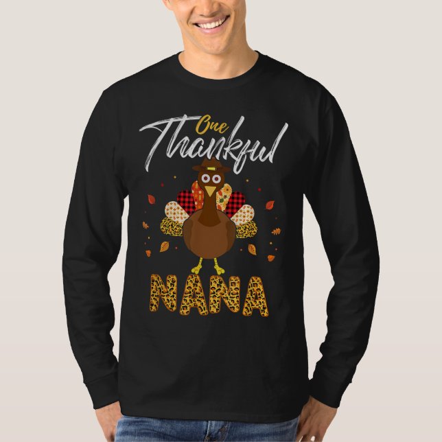 T-shirt Un Remerciement Nana Grand-mère Turquie Thanksgivi (Devant)