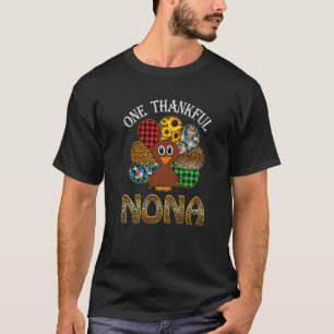 T-shirt Un Remerciement Nona Turquie Leopard Thankgivgival