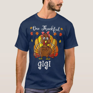 T-shirt Un Remerciements Gigi Turquie Famille Thanksgiving