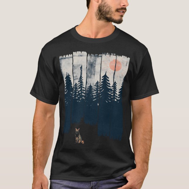 T-shirt Un Renard Dans Le Sauvage... (Devant)