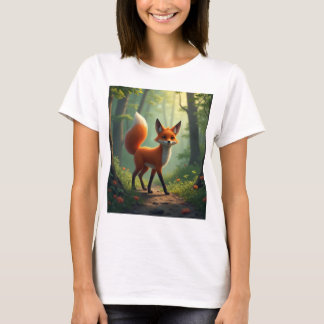 T-shirt Un renard mystique errant dans la forêt
