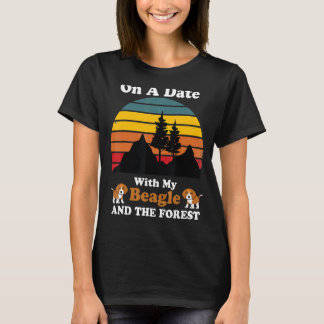 T-shirt Un Rendez-Vous Avec Mon Beagle Et La Forêt Pour Ch