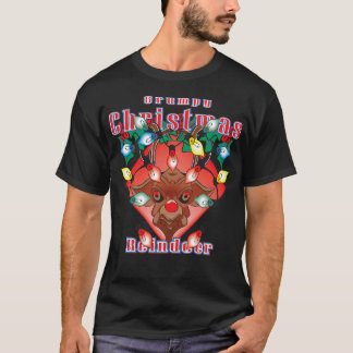 T-shirt Un renne de Noël grincheux