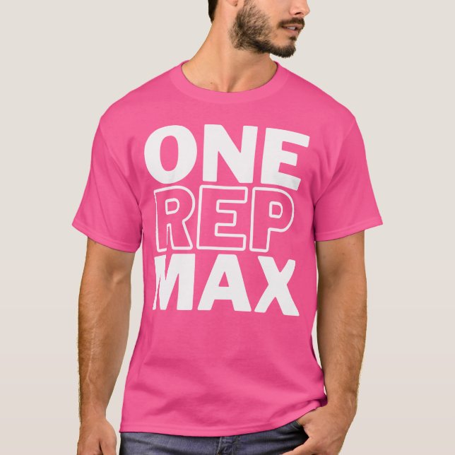 T-shirt Un Rep Maximum Bodybuilding Poids Lifti (Devant)