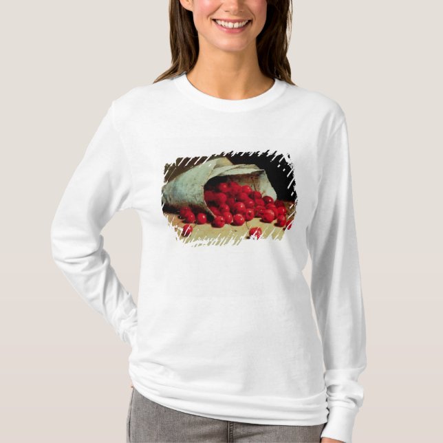 T-shirt Un sac renversé des cerises (Devant)