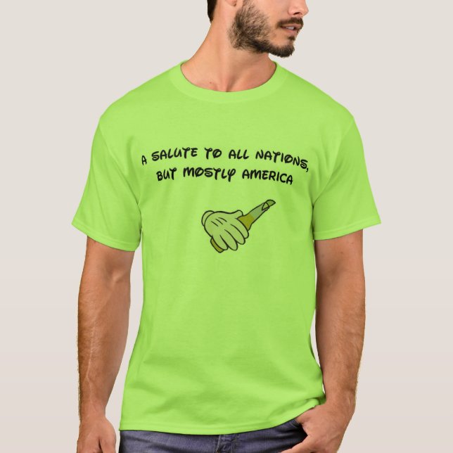 T-shirt Un salut à toutes les nations (Devant)