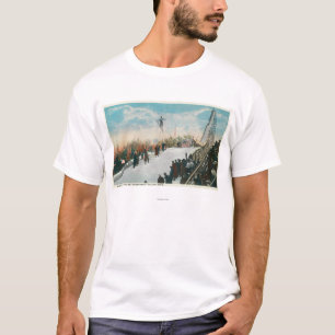 T-shirt Un saut de tournoi de ski