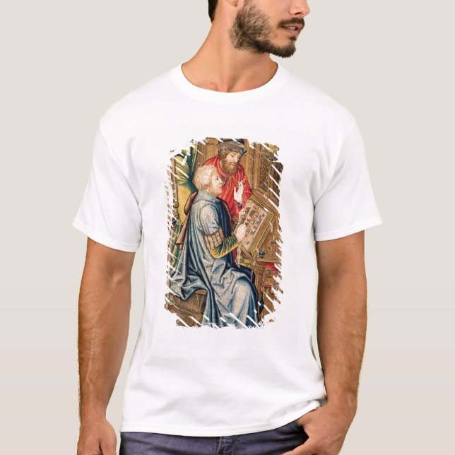 T-shirt Un scribe écrivant un compte (Devant)