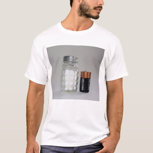 T-shirt Un sel et une batterie (Devant)