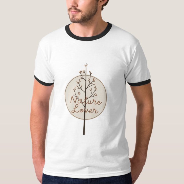 T-shirt Un simple combo montagne et soleil (Devant)
