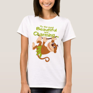 T-shirt Un singe joyeux se balance sur une branche