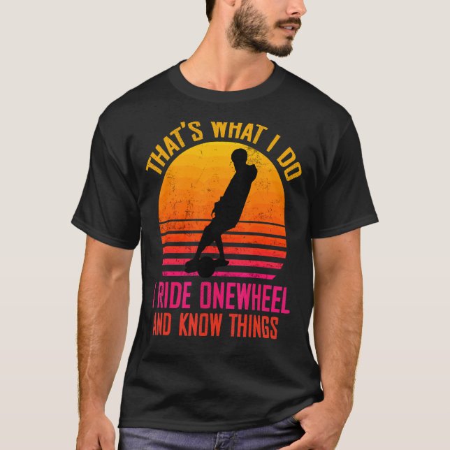 T-shirt Un skateboard OneWheel Float propriétaire skateboa (Devant)