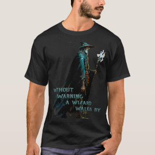 T-shirt Un sorcier Se Promène Dans Un Matin Massif