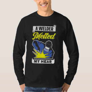 T-shirt Un Soudeur M'A Fait Fondre L'Oreille Western Welde