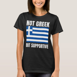 T-shirt Un soutien non grec, mais favorable à la Grèce