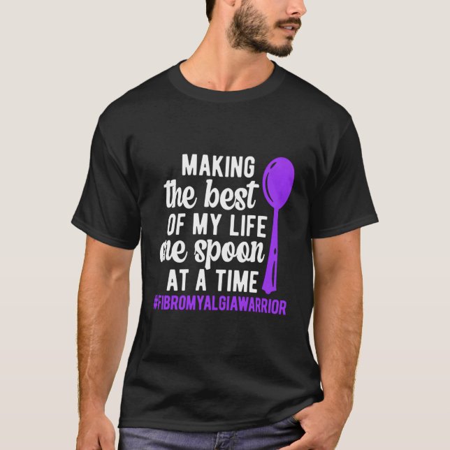 T-shirt Un Spoon Fibromyalgie Guerrier Fibromyalgie (Devant)