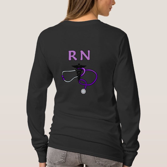 T-shirt Un stéthoscope de RN (Dos)
