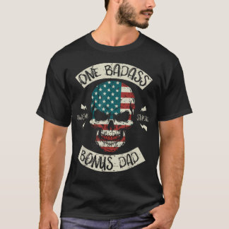 T-shirt Un Super Papa Supplémentaire Incroyable Drapeau de