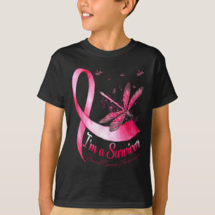 T-shirt Un survivant Dragonfly Sensibilisation au cancer d
