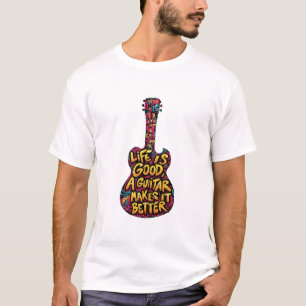 T-shirt un t shirt avec un guitar