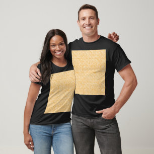 T-shirt Un tapis rond avec un mélange vibrant de jaune et 