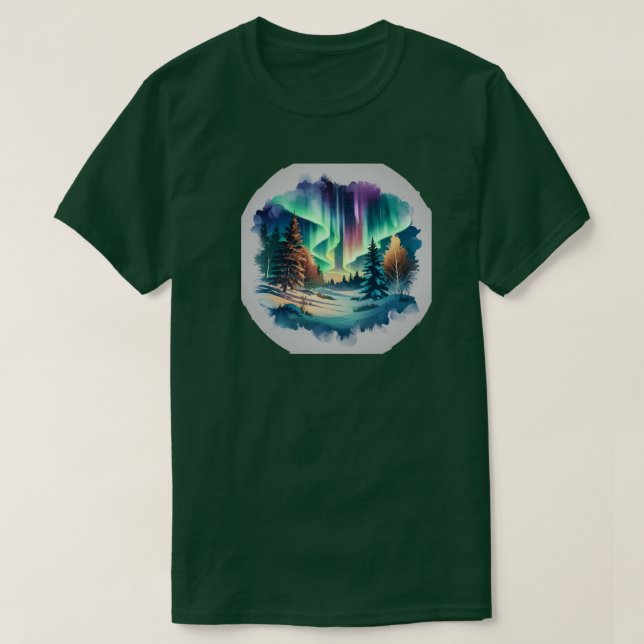 T-shirt Un tee-shirt à l'aquarelle rêveuse (Design devant)