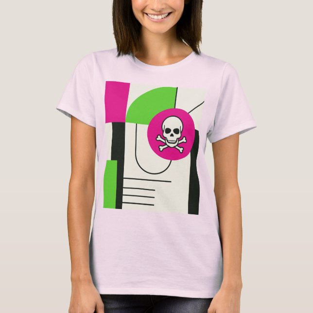 T-shirt Un teeshirt personnalisé avec un design moderne. (Devant)