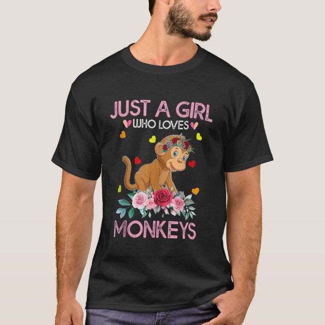 T-shirt Un Teigne De Singe Pour Femmes Enfants Juste Une F (Devant)