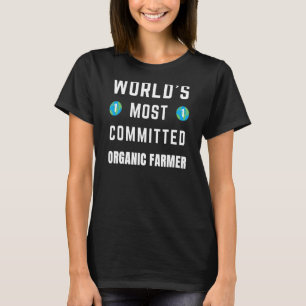 T-shirt Un texto qui dit que l'agriculteur biologique le p