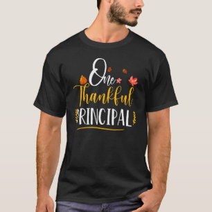 T-shirt Un Thanksgiving Principal De L'École Chute Thanksg