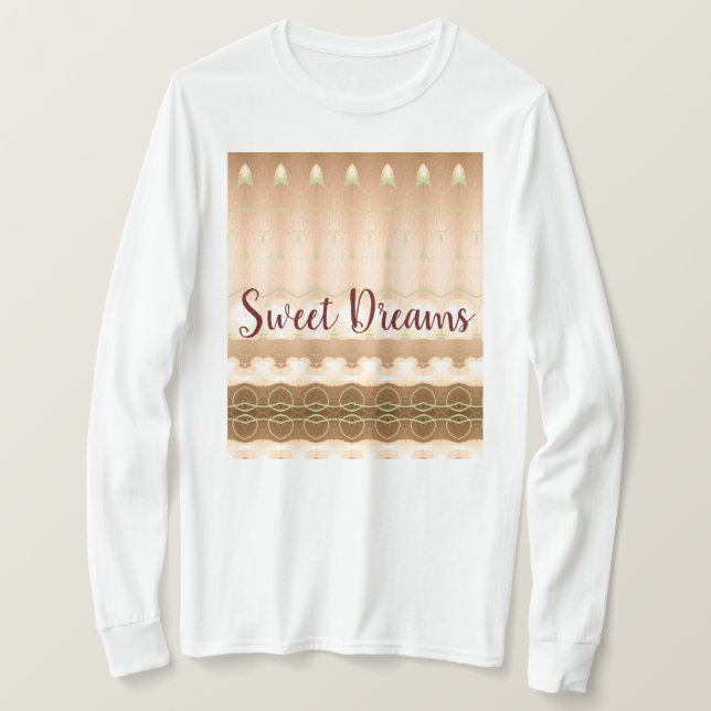 T-shirt Un Top Top Comme Dames Pajama Top (Design devant)