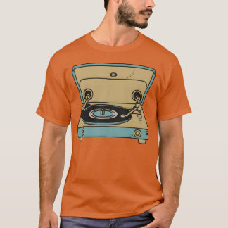 T-shirt Un tourne-disque rétro