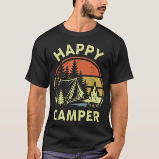 T-shirt Un tout-petit garçon campeur heureux drôle de camp