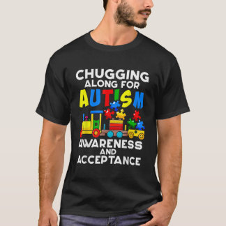 T-shirt Un Train De L'Autisme Mélange À Chugging Pour Les 