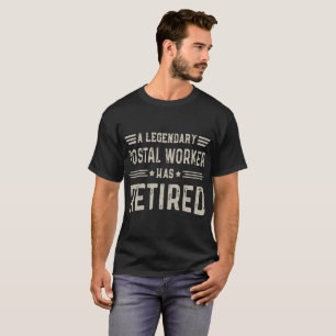 T-shirt un travailleur postal légendaire a retiré des