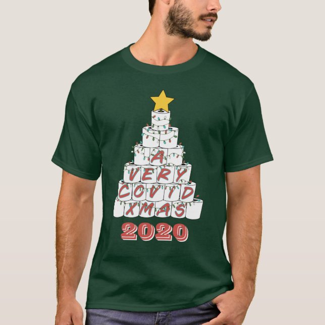 T-shirt Un très COVID Xmas Funny 2020 Toilet Papier Homme (Devant)