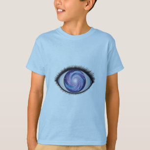T-shirt Un troisième oeil aux lignes rayonnantes