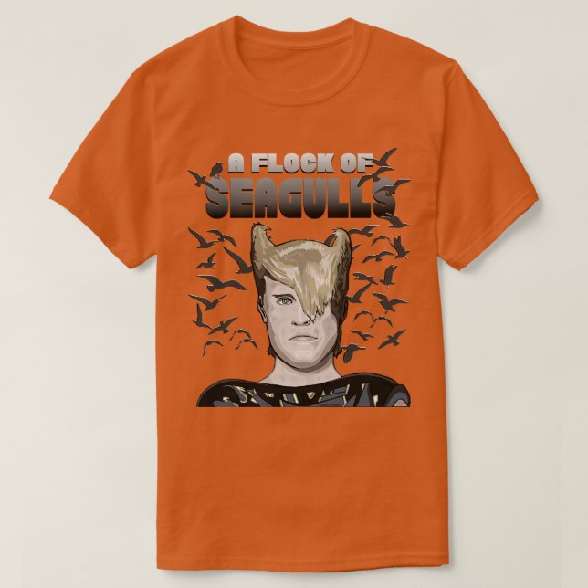 T-shirt Un troupeau de mouettes (Design devant)