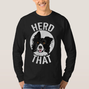 T-shirt Un Troupeau Drôle Qui Bordure Collie Amoureux des