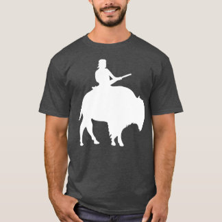 T-shirt Un type sur une silhouette de Buffalo